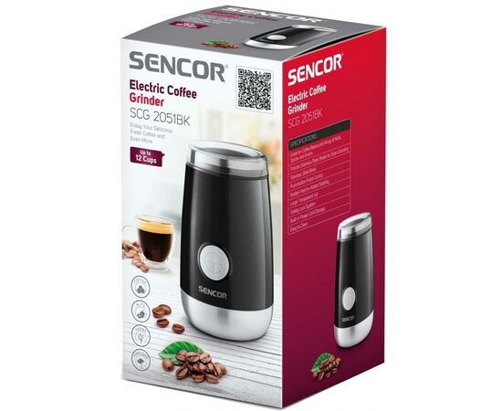 Кофемолка Sencor SCG 2051 BK (SCG2051BK), изображение 5 Кофемолка Sencor SCG 2051 BK (SCG2051BK), изображение 5