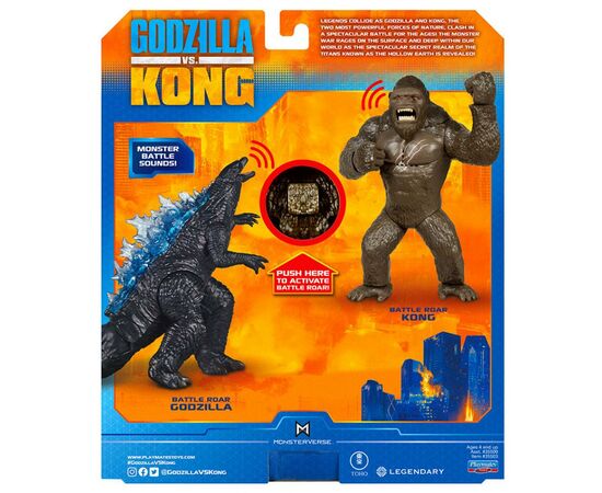 Фігурка Godzilla vs. Kong Конг Делюкс 17 см зі звуком (35503), зображення 4 Фігурка Godzilla vs. Kong Конг Делюкс 17 см зі звуком (35503), зображення 4