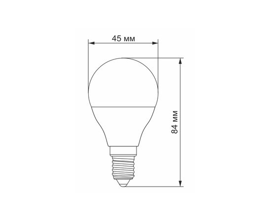 Лампочка TITANUM LED G45e 7W E14 4100K (VL-G45e-07144), изображение 2 Лампочка TITANUM LED G45e 7W E14 4100K (VL-G45e-07144), изображение 2