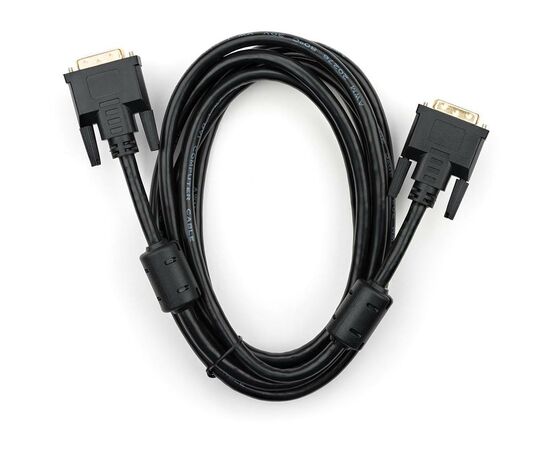 Кабель мультимедийный DVI 24+1 3.0 m Vinga (VCPDCDVIMM3BK), изображение 2 Кабель мультимедийный DVI 24+1 3.0 m Vinga (VCPDCDVIMM3BK), изображение 2