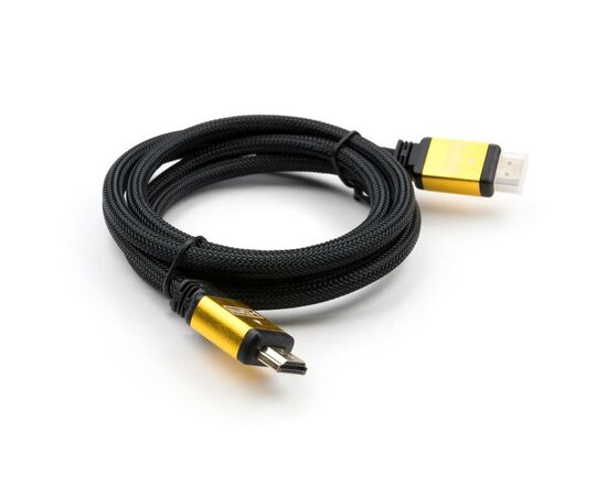 Кабель мультимедийный HDMI to HDMI 5 m metal V2.0 Vinga (VCPDCHDMI2VMM5BK), изображение 3 Кабель мультимедийный HDMI to HDMI 5 m metal V2.0 Vinga (VCPDCHDMI2VMM5BK), изображение 3