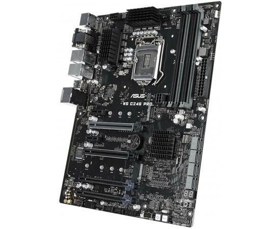 Серверна материнська плата ASUS WS C246 PRO, зображення 4 Серверна материнська плата ASUS WS C246 PRO, зображення 4
