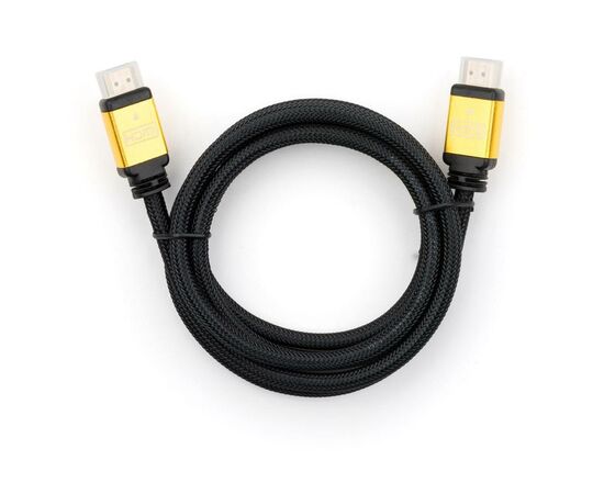 Кабель мультимедійний HDMI to HDMI 3.0 m V2.0 metal Vinga (VCPDCHDMI2VMM3BK)