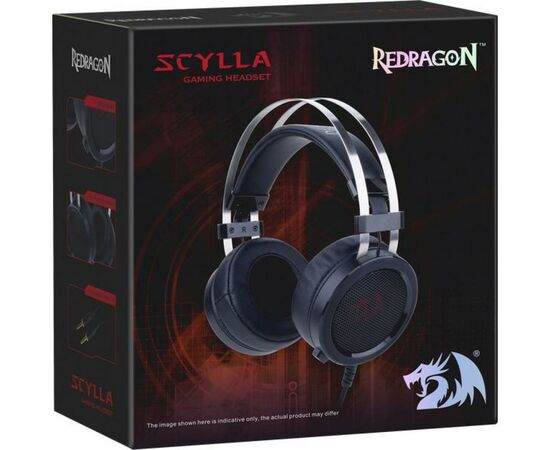 Наушники Redragon Scylla Black-Red (75064), изображение 2