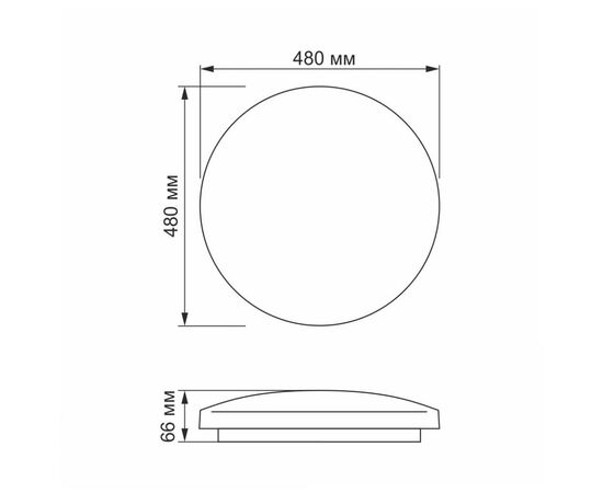 Светильник Videx LED 48W 4100K 220V (VL-CLR-484R), изображение 4 Светильник Videx LED 48W 4100K 220V (VL-CLR-484R), изображение 4