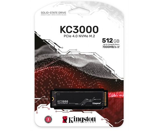 Накопитель SSD M.2 2280 512GB Kingston (SKC3000S/512G), изображение 3 Накопитель SSD M.2 2280 512GB Kingston (SKC3000S/512G), изображение 3