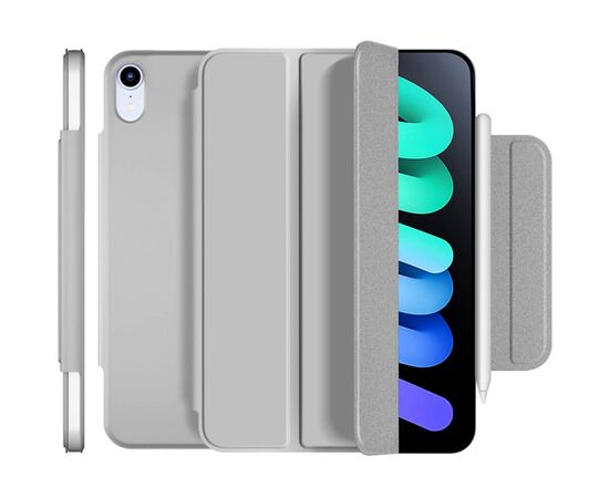 Чехол для планшета BeCover Magnetic Buckle Apple iPad mini 6 2021 Gray (706827), изображение 2 Чехол для планшета BeCover Magnetic Buckle Apple iPad mini 6 2021 Gray (706827), изображение 2
