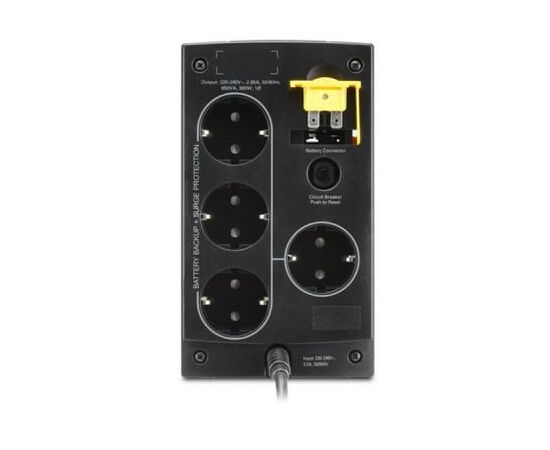 Источник бесперебойного питания APC Back-UPS 650VA, Schuko (BC650-RSX761), изображение 3 Источник бесперебойного питания APC Back-UPS 650VA, Schuko (BC650-RSX761), изображение 3