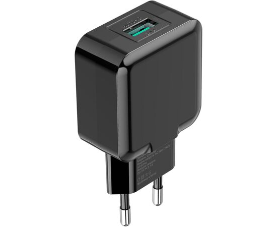 Зарядний пристрій Grand-X 1*USB, 2,1A, Black, + cable USB -> Lightning, Cu, 2.1А, 1m (CH03LTB), зображення 4 Зарядний пристрій Grand-X 1*USB, 2,1A, Black, + cable USB -> Lightning, Cu, 2.1А, 1m (CH03LTB), зображення 4