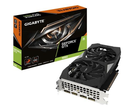 Відеокарта GIGABYTE GeForce GTX1660 6144Mb OC (GV-N1660OC-6GD)
