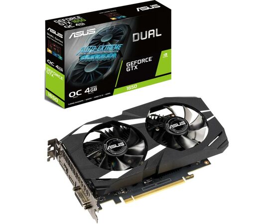 Відеокарта ASUS GeForce GTX1650 4096Mb DUAL OC (DUAL-GTX1650-O4G)