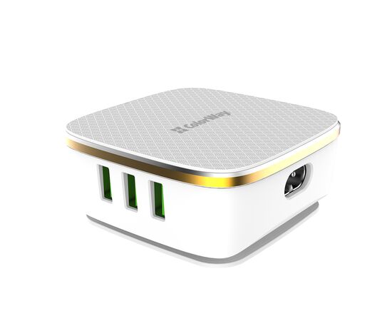 Зарядное устройство ColorWay 6USB (1QC3.0 + 5 AUTO ID) 7A (35W) white (CW-CHS019Q-WT), изображение 2 Зарядное устройство ColorWay 6USB (1QC3.0 + 5 AUTO ID) 7A (35W) white (CW-CHS019Q-WT), изображение 2