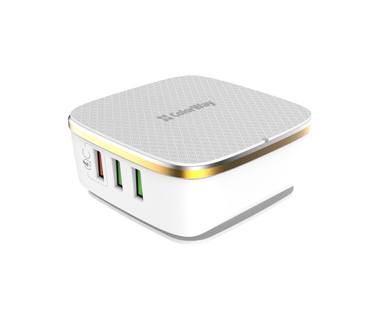Зарядное устройство ColorWay 6USB (1QC3.0 + 5 AUTO ID) 7A (35W) white (CW-CHS019Q-WT), изображение 3 Зарядное устройство ColorWay 6USB (1QC3.0 + 5 AUTO ID) 7A (35W) white (CW-CHS019Q-WT), изображение 3