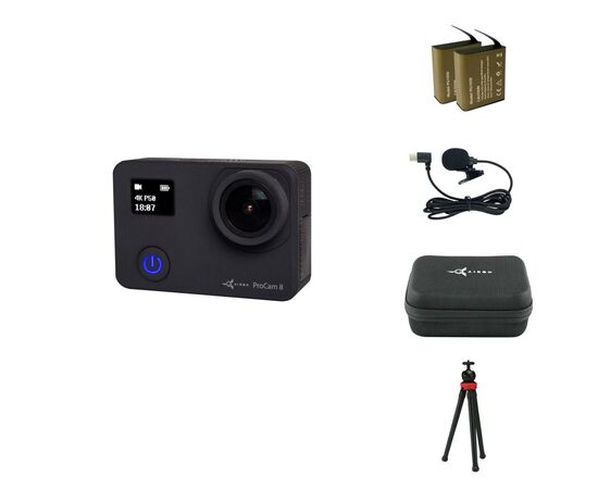 Экшн-камера AirOn ProCam 8 Black 12 in 1 Blogger's Kit (4822356754795), изображение 2 Экшн-камера AirOn ProCam 8 Black 12 in 1 Blogger's Kit (4822356754795), изображение 2