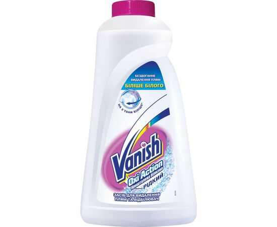 Засіб для видалення плям Vanish Oxi Action Кришталева білизна 1 л (5900627027136/5997321747750/5900627081831)