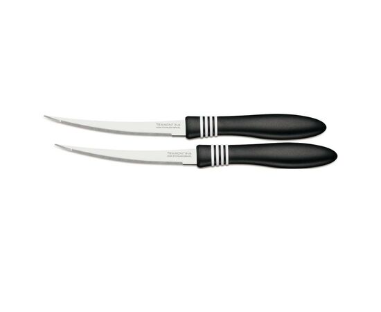 Набор ножей Tramontina COR & COR для томатов 2шт 127 мм Black (23462/205), изображение 2 Набор ножей Tramontina COR & COR для томатов 2шт 127 мм Black (23462/205), изображение 2