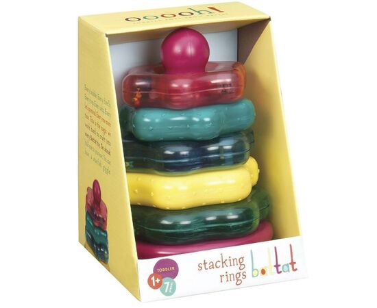 Розвиваюча іграшка Battat Кольорова пірамідка (BT2579Z), зображення 3