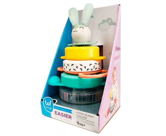 Розвиваюча іграшка Taf Toys пірамідка Кролик колекція Полярне сяйво (12445), зображення 3 Розвиваюча іграшка Taf Toys пірамідка Кролик колекція Полярне сяйво (12445), зображення 3