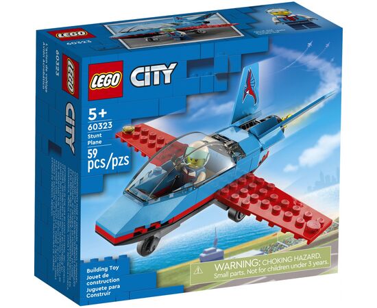 Конструктор LEGO City Great Vehicles Трюковый самолёт 59 деталей (60323)