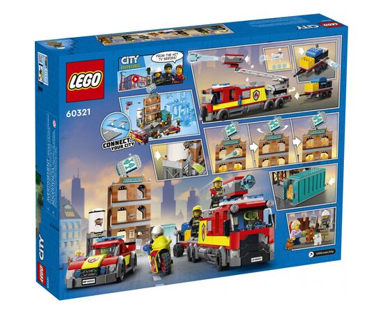 Конструктор LEGO City Пожарная команда (60321), изображение 8 Конструктор LEGO City Пожарная команда (60321), изображение 8