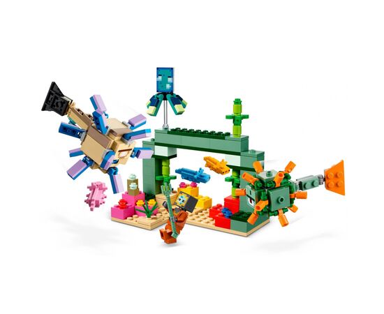 Конструктор LEGO Minecraft Битва зі стражем 255 деталей (21180), зображення 2 Конструктор LEGO Minecraft Битва зі стражем 255 деталей (21180), зображення 2