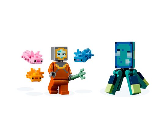 Конструктор LEGO Minecraft Битва зі стражем 255 деталей (21180), зображення 4 Конструктор LEGO Minecraft Битва зі стражем 255 деталей (21180), зображення 4