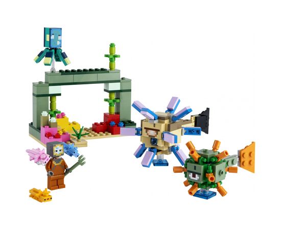 Конструктор LEGO Minecraft Битва зі стражем 255 деталей (21180), зображення 6 Конструктор LEGO Minecraft Битва зі стражем 255 деталей (21180), зображення 6