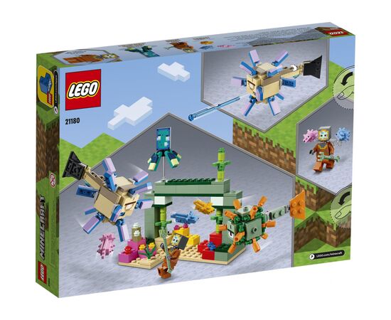 Конструктор LEGO Minecraft Битва зі стражем 255 деталей (21180), зображення 8 Конструктор LEGO Minecraft Битва зі стражем 255 деталей (21180), зображення 8
