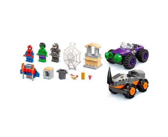 Конструктор LEGO Disney Сутичка Халка і Носорога на вантажівках (10782), зображення 2