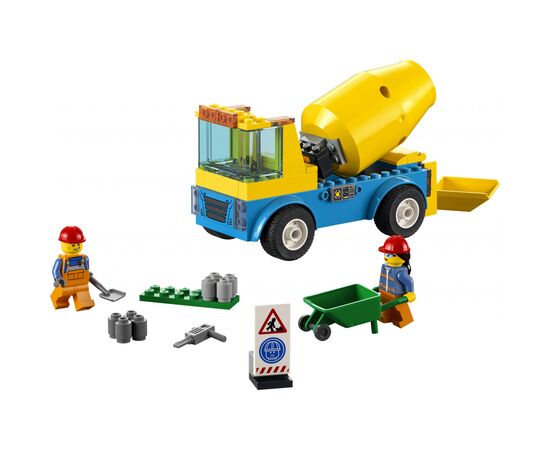 Конструктор LEGO City Great Vehicles Бетонозмішувач 85 деталей (60325), зображення 2 Конструктор LEGO City Great Vehicles Бетонозмішувач 85 деталей (60325), зображення 2