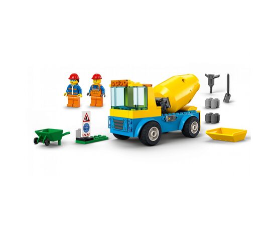Конструктор LEGO City Great Vehicles Бетонозмішувач 85 деталей (60325), зображення 4 Конструктор LEGO City Great Vehicles Бетонозмішувач 85 деталей (60325), зображення 4
