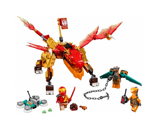 Конструктор LEGO Ninjago Вогненний дракон ЕВО Кая 204 деталі (71762), зображення 2