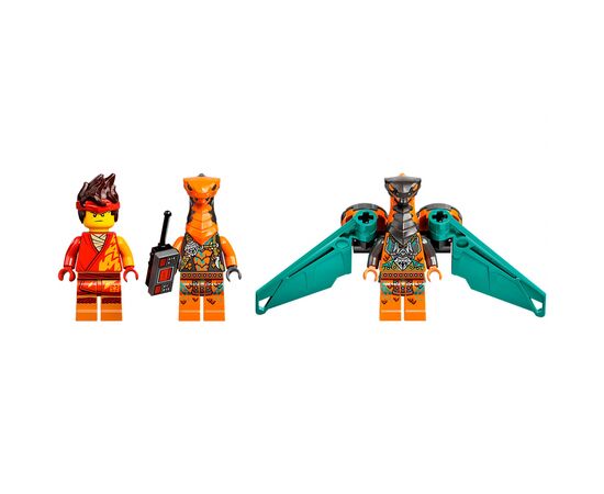 Конструктор LEGO Ninjago Вогненний дракон ЕВО Кая 204 деталі (71762), зображення 4