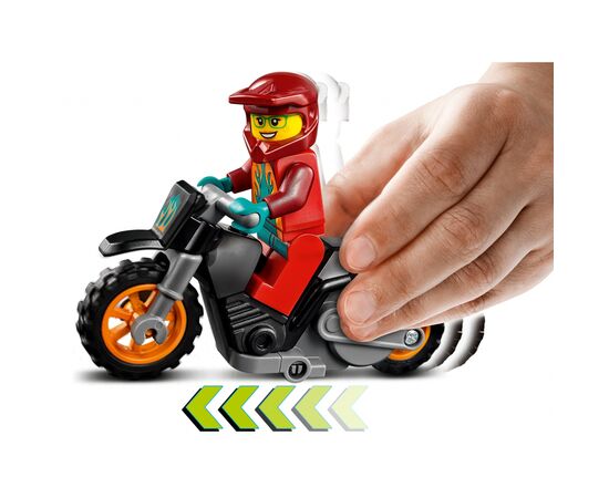 Конструктор LEGO City Stuntz Вогняний трюковий мотоцикл 11 деталей (60311), зображення 4 Конструктор LEGO City Stuntz Вогняний трюковий мотоцикл 11 деталей (60311), зображення 4