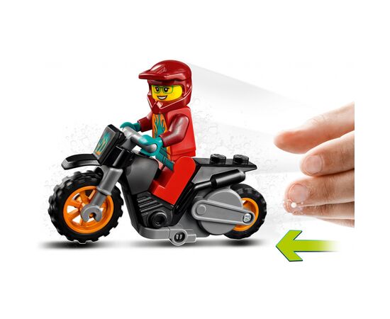 Конструктор LEGO City Stuntz Вогняний трюковий мотоцикл 11 деталей (60311), зображення 5 Конструктор LEGO City Stuntz Вогняний трюковий мотоцикл 11 деталей (60311), зображення 5