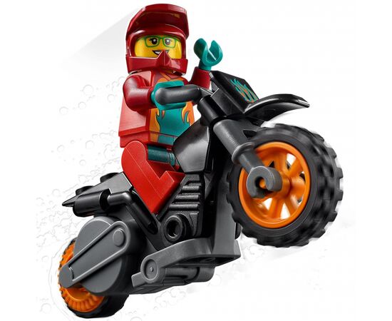 Конструктор LEGO City Stuntz Вогняний трюковий мотоцикл 11 деталей (60311), зображення 6 Конструктор LEGO City Stuntz Вогняний трюковий мотоцикл 11 деталей (60311), зображення 6