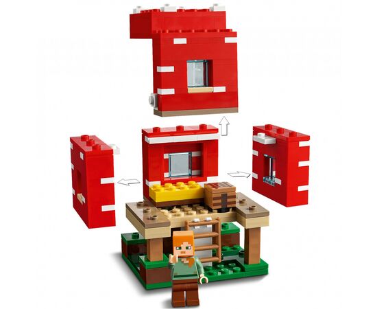Конструктор LEGO Minecraft Грибной дом 272 детали (21179), изображение 6 Конструктор LEGO Minecraft Грибной дом 272 детали (21179), изображение 6