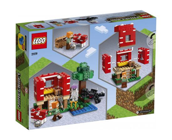 Конструктор LEGO Minecraft Грибной дом 272 детали (21179), изображение 7 Конструктор LEGO Minecraft Грибной дом 272 детали (21179), изображение 7
