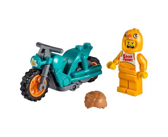 Конструктор LEGO City Stuntz Трюковый мотоцикл с цыплёнком 10 деталей (60310), изображение 2 Конструктор LEGO City Stuntz Трюковый мотоцикл с цыплёнком 10 деталей (60310), изображение 2