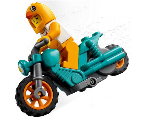 Конструктор LEGO City Stuntz Трюковый мотоцикл с цыплёнком 10 деталей (60310), изображение 3 Конструктор LEGO City Stuntz Трюковый мотоцикл с цыплёнком 10 деталей (60310), изображение 3