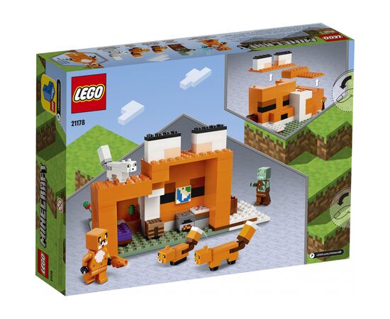 Конструктор LEGO Minecraft Лисича хатина 193 деталі (21178), зображення 6 Конструктор LEGO Minecraft Лисича хатина 193 деталі (21178), зображення 6