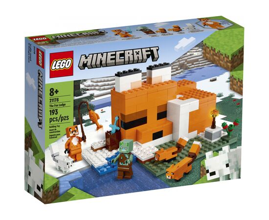 Конструктор LEGO Minecraft Лисья хижина 193 детали (21178)