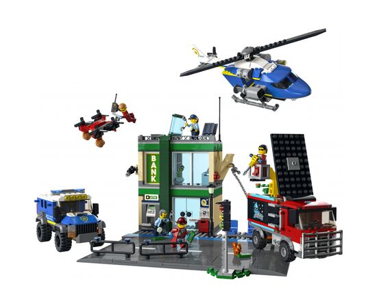 Конструктор LEGO City Police Поліцейська погоня у банку 915 деталей (60317), зображення 2 Конструктор LEGO City Police Поліцейська погоня у банку 915 деталей (60317), зображення 2