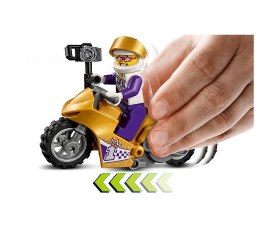 Конструктор LEGO City Stuntz Трюковый мотоцикл с экшн-камерой 14 деталей (60309), изображение 4 Конструктор LEGO City Stuntz Трюковый мотоцикл с экшн-камерой 14 деталей (60309), изображение 4