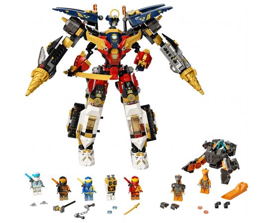 Конструктор LEGO Ninjago Ультра-комбо-робот ніндзя 1104 деталі (71765), зображення 2 Конструктор LEGO Ninjago Ультра-комбо-робот ніндзя 1104 деталі (71765), зображення 2