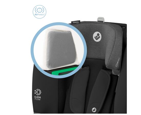 Автокресло Maxi-Cosi Titan Pro i-Size Authentic Black (8618671110), изображение 9 Автокресло Maxi-Cosi Titan Pro i-Size Authentic Black (8618671110), изображение 9