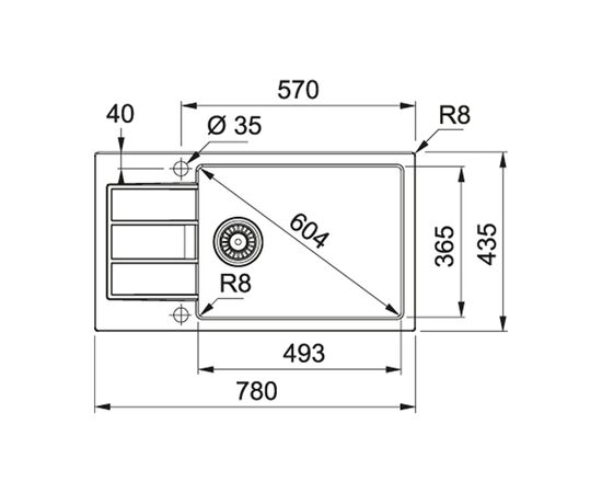 Мойка кухонная Franke Sirius S2D Slim 611-78 XL (143.0627.387), изображение 2 Мойка кухонная Franke Sirius S2D Slim 611-78 XL (143.0627.387), изображение 2