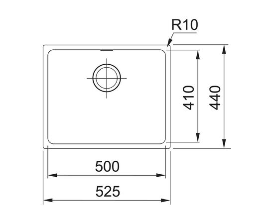 Мойка кухонная Franke SIRIUS SID 110-50 (125.0395.602), изображение 2 Мойка кухонная Franke SIRIUS SID 110-50 (125.0395.602), изображение 2