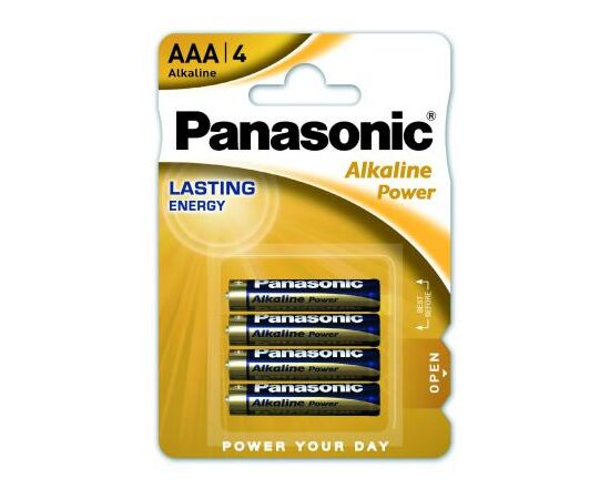 Батарейка Panasonic AAA LR03 Alkaline Power * 4 (LR03REB/4BPR)
