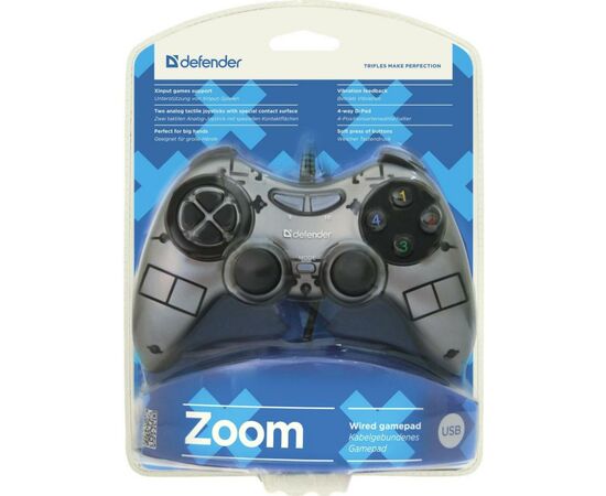 Геймпад Defender Zoom USB Xinput (64244), зображення 3 Геймпад Defender Zoom USB Xinput (64244), зображення 3